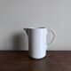 Vase jug Arabia Finland 1970 in white porcelain