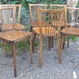 6 Baumann bistro chairs with bars