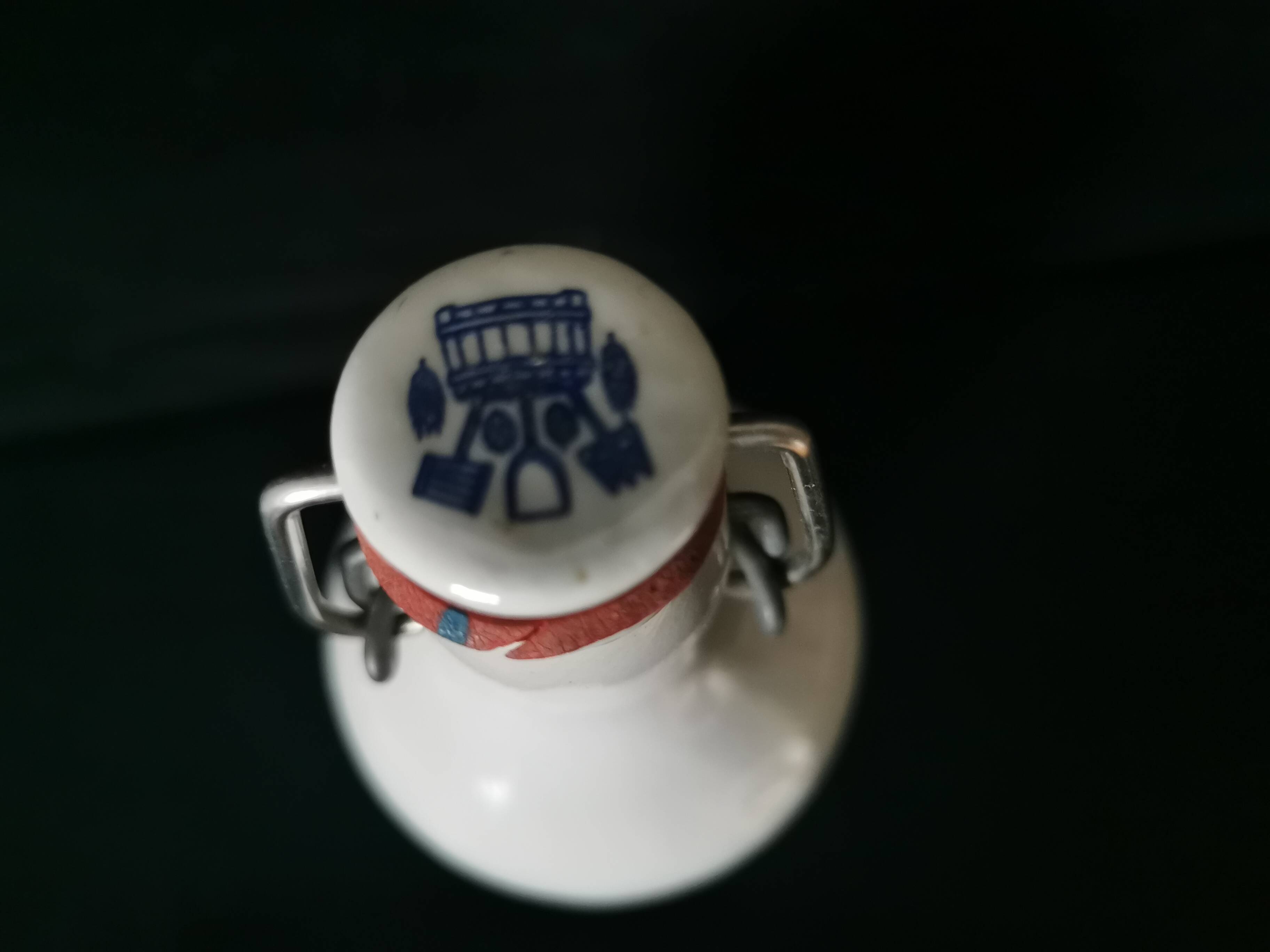 bottle, stoneware carafe, white ceramic, MKM