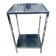 Chrome and smoked glass side table from the 1970s.