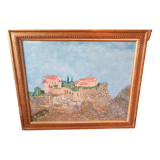 Oil on landscape canvas