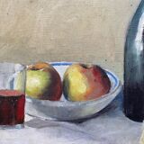 Framed still life by J. Aubry