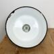 Industrial blue enamel factory pendant lamp 1960s