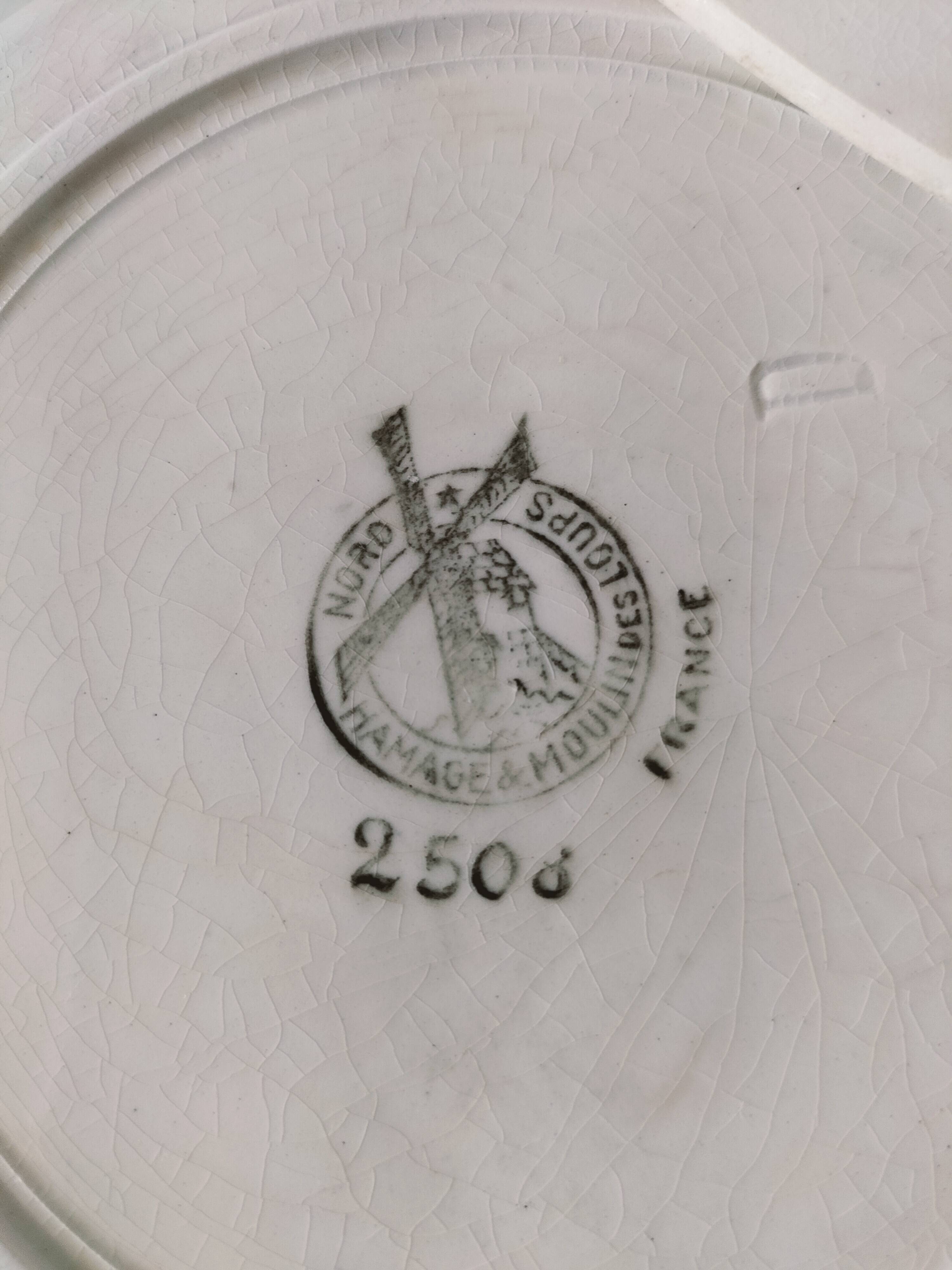 Hamage & Moulin des Loups soup plate duo Model 2508