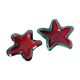 Pair of empty Elchinger pockets, ceramic starfish, 1950s