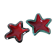 Pair of empty Elchinger pockets, ceramic starfish, 1950s