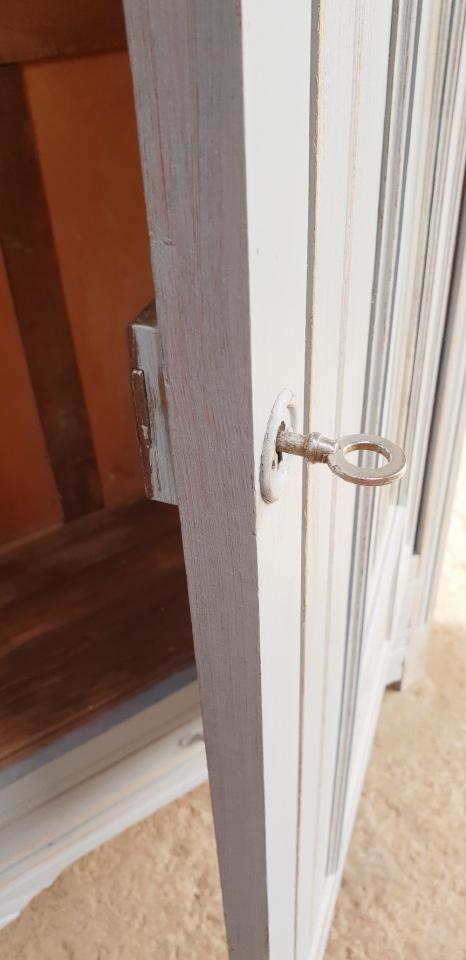 Art-deco style glazed cabinet