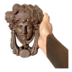 Heurtoir de porte en fonte portrait féminin classique