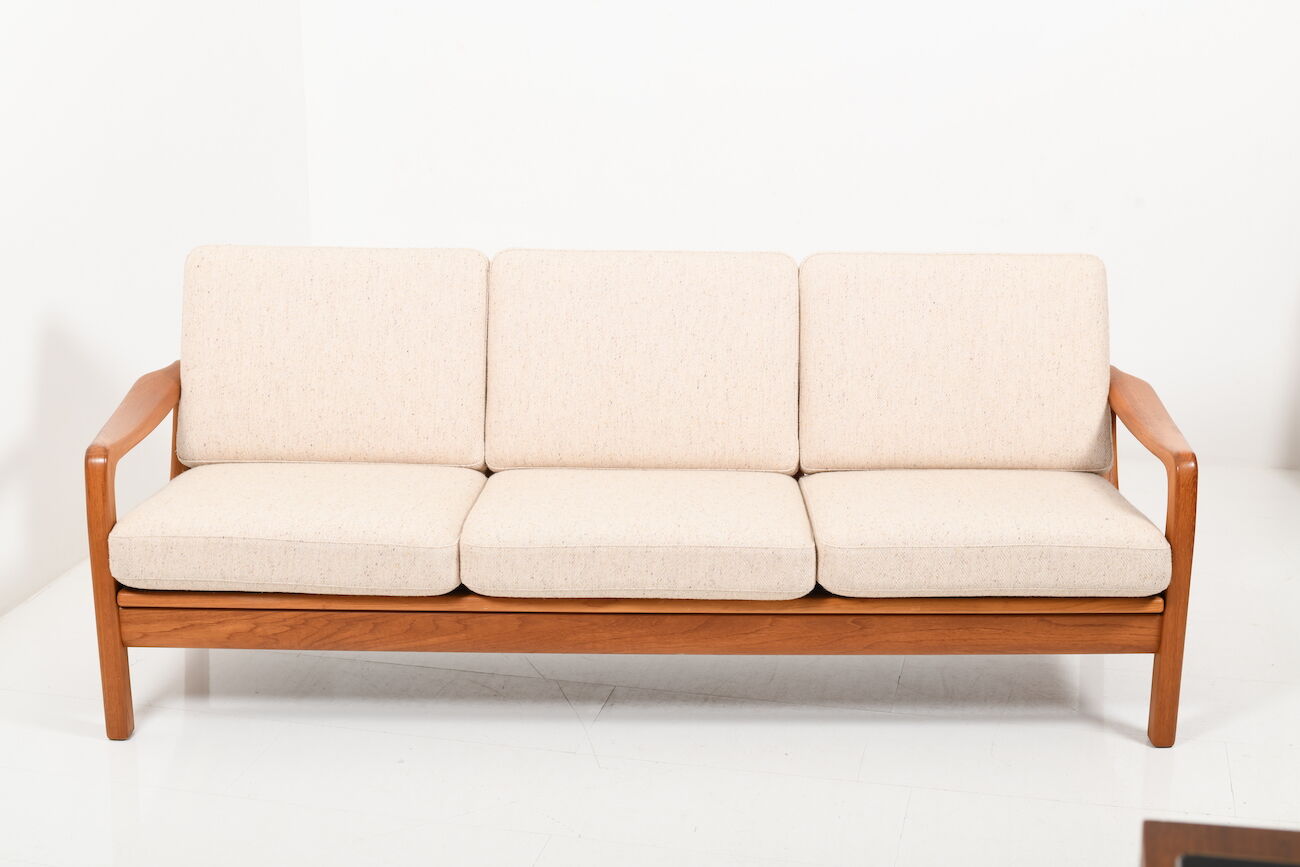 Danish teak 3-seater loungesofa / daybed by Jens-Juul Christensen