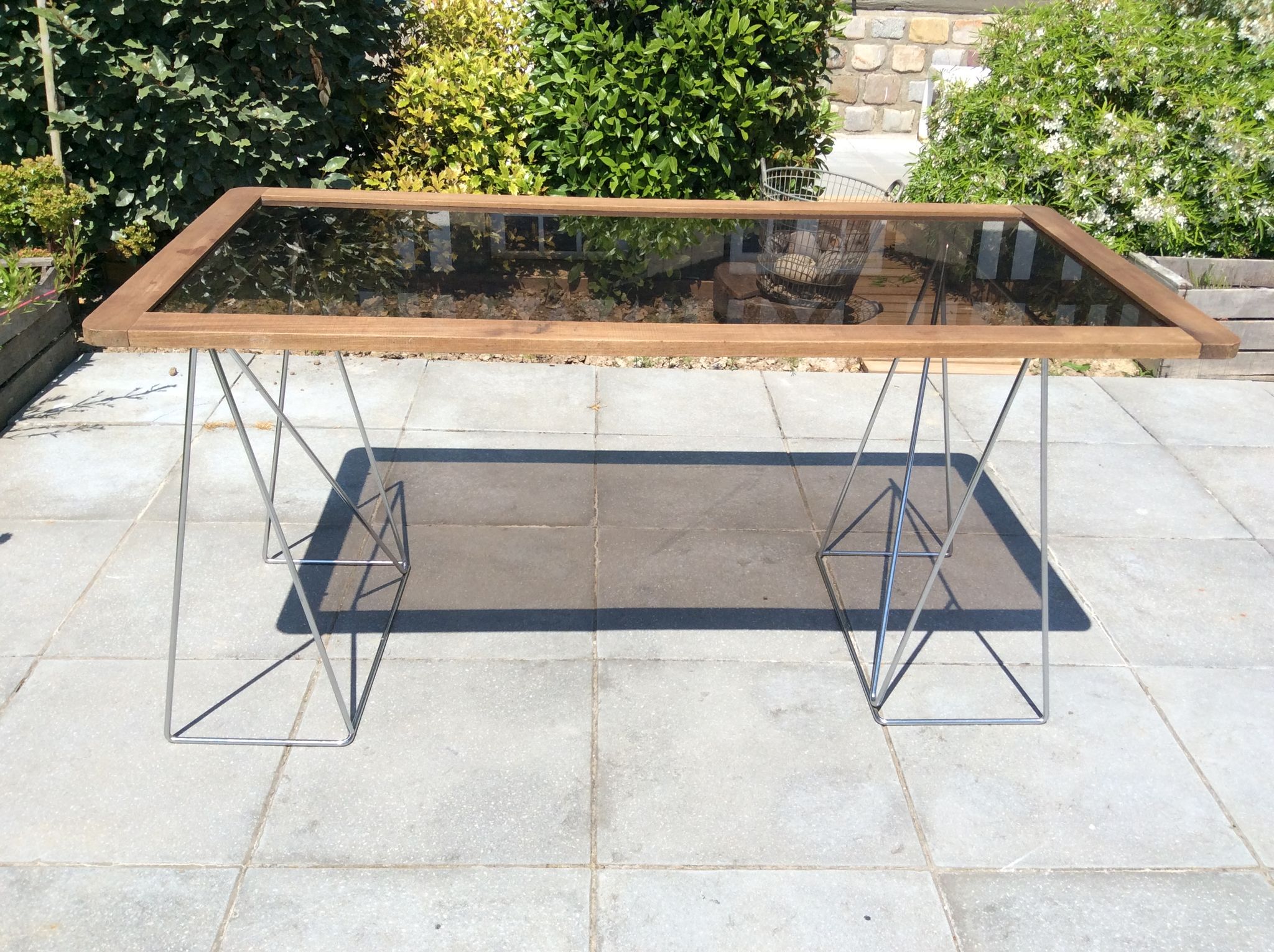 Table basse et haute tréteaux
