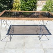 Table basse et haute tréteaux