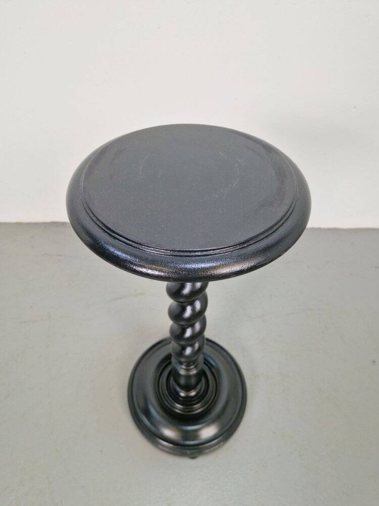 Hand-Carved Wood Barley Twist Pedestal, 1930s
