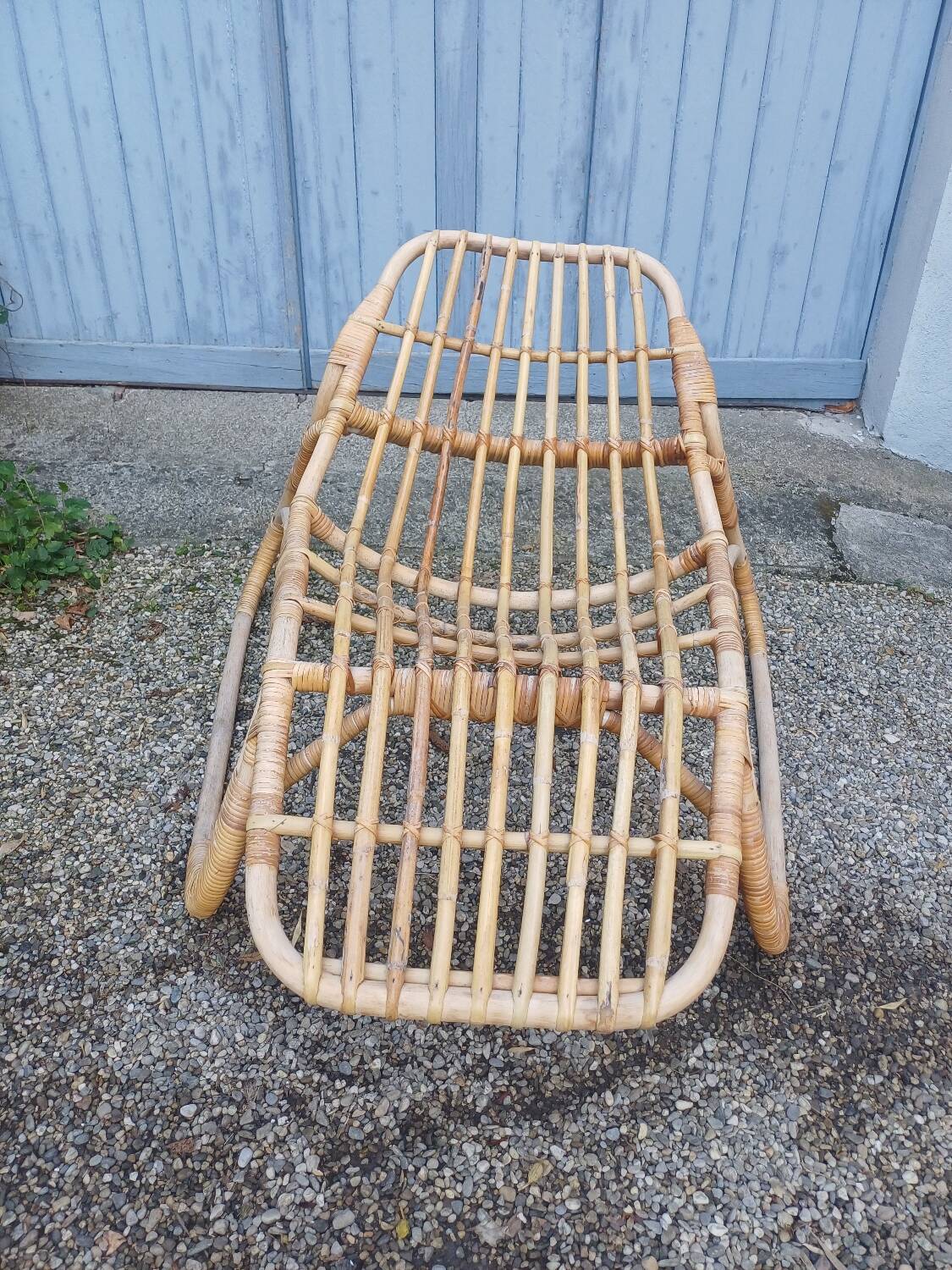 Vintage Ikea rattan armchair/lounge chair