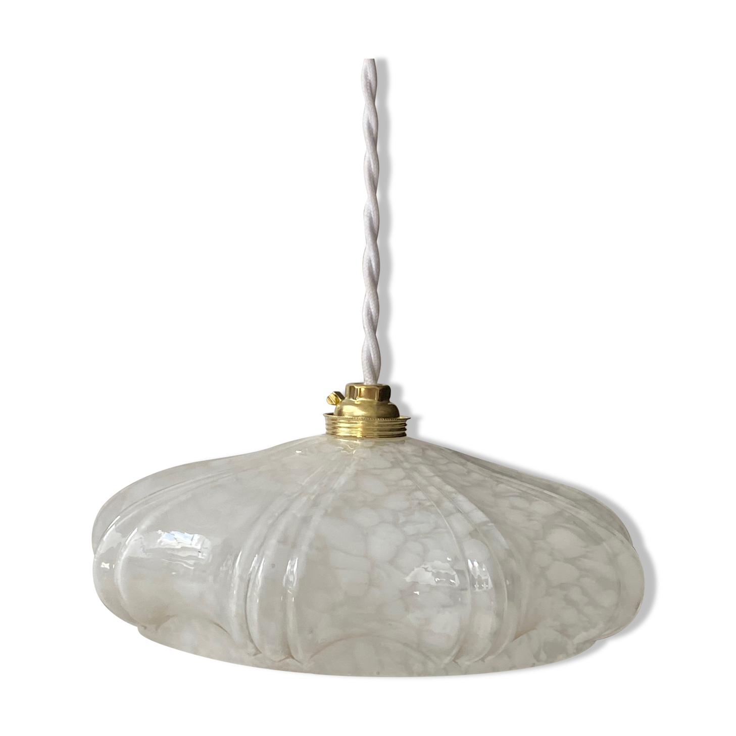 Art Deco suspension in clichy glass