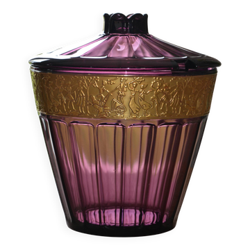 Large ornamental punch bowl/Art Deco pot Amethyst August Walther