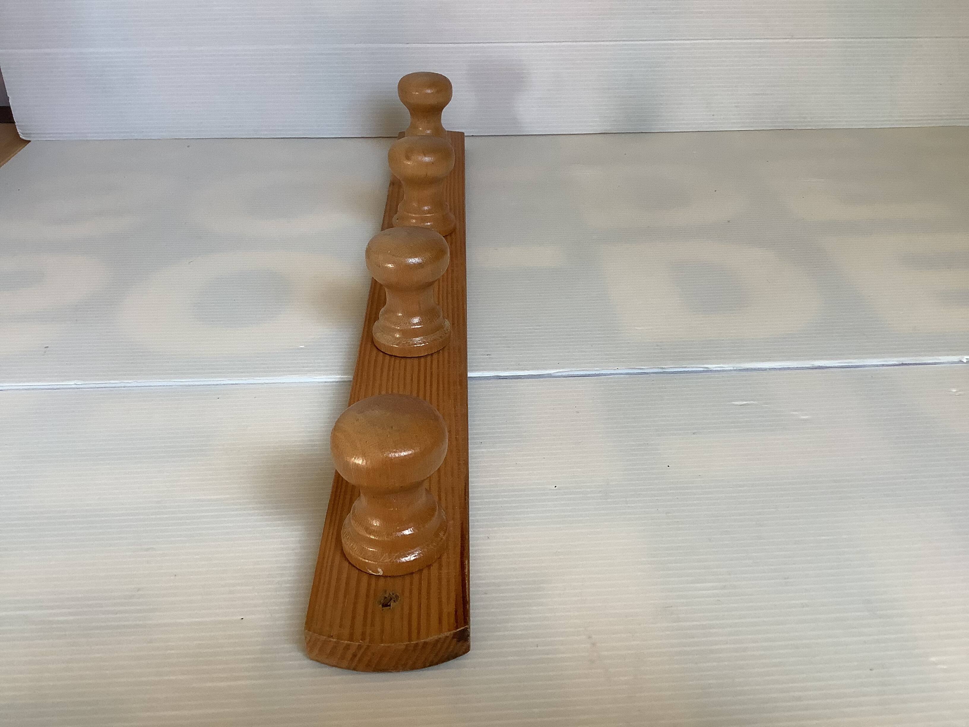 Porte manteau bois pin