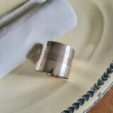 Rond de Serviette en Métal Argenté