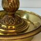 Bouillotte lamp Lucien Gau Paris in gilded bronze