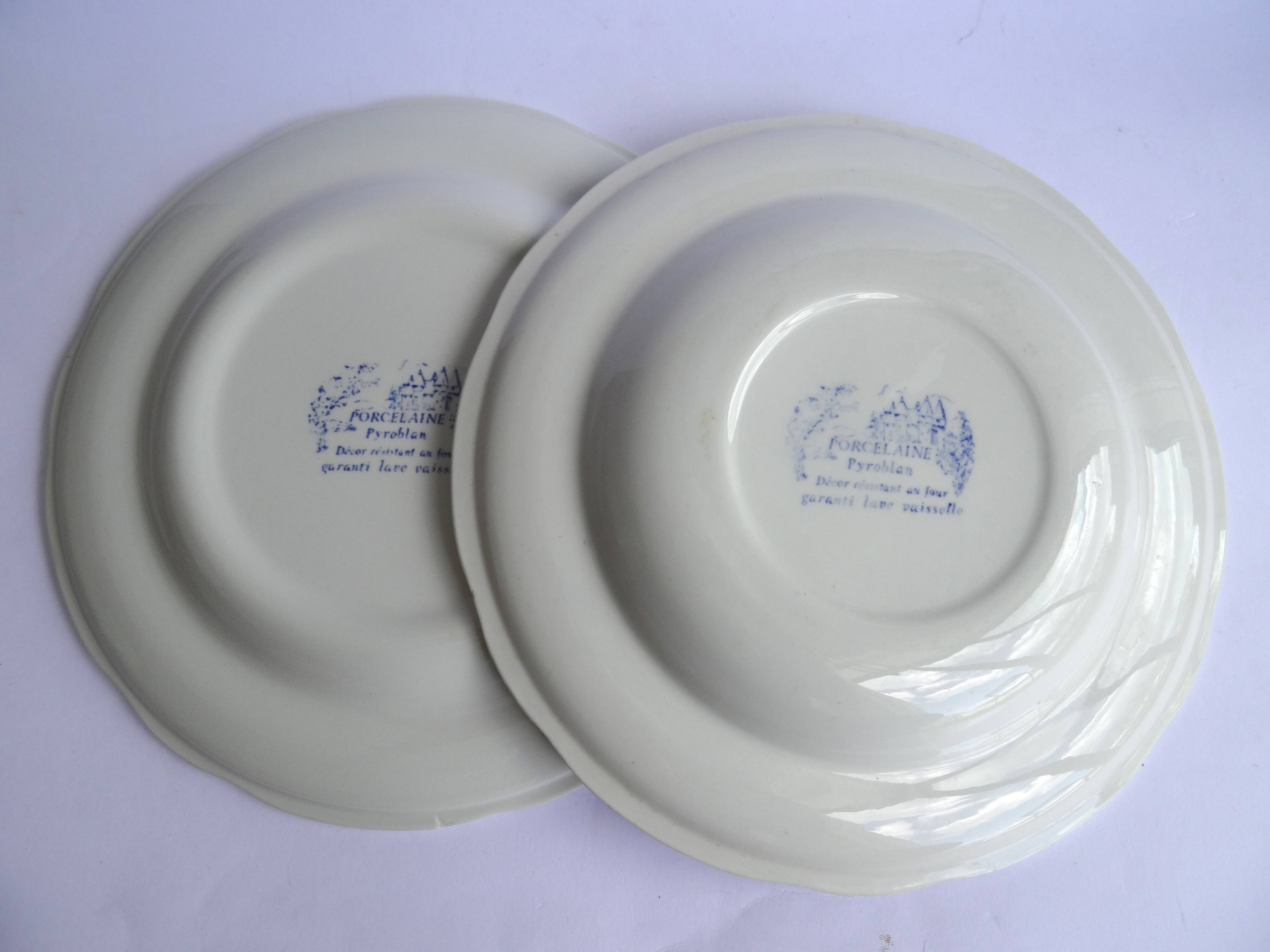 2 BP porcelain advertising plates