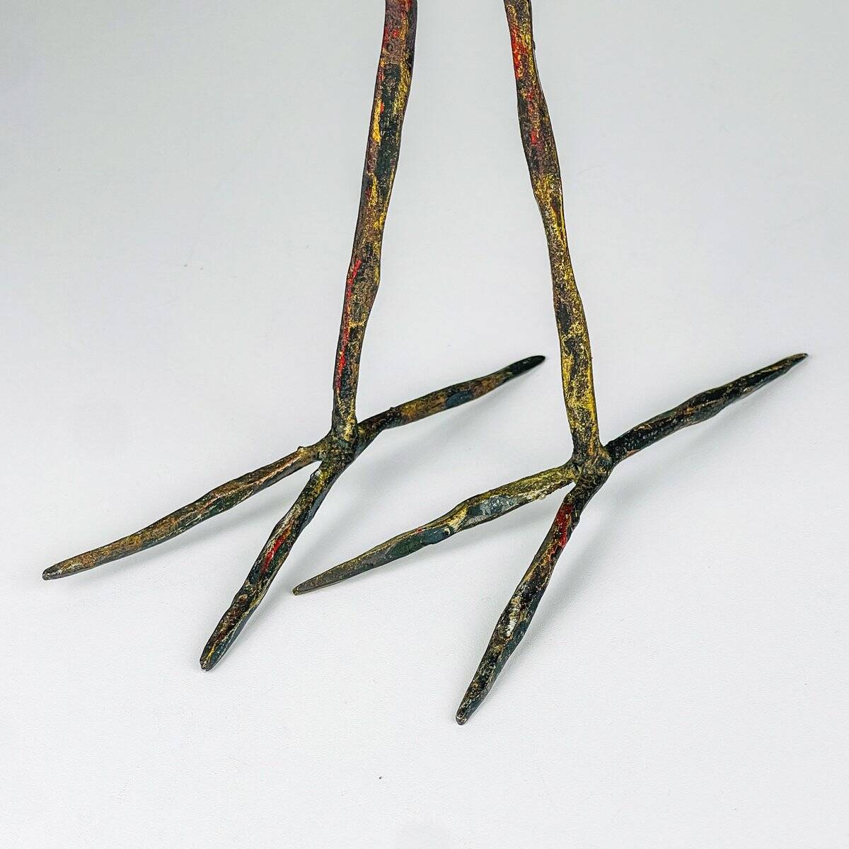 Salvino Marsura, brutalist bird sculpture, 1950s, iron