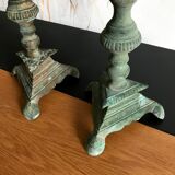 Pair of old candlesticks