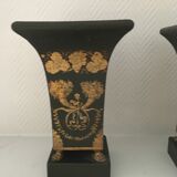 Pair of day-to-day tin planters Directory