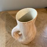 Ceramic pitcher imitation wood