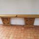 Console en chene blanchi style art deco
