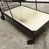 Trolley on wheels 1960 perforated metal