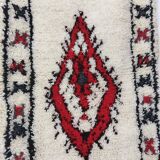 Handmade Berber wool rug 133 X 74 CM