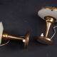 Rare pair of bedside lamps in curved glass attributed to Pietro Chiesa. Ita