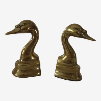 2 greenhouse animal books brass bronze duck