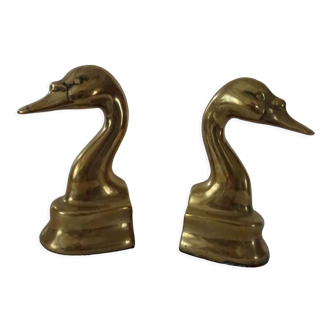 2 greenhouse animal books brass bronze duck