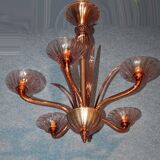 Amethyst chandelier (signed) Murano circa 1940-50