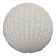 Vintage white glass half-sphere wall light. 1970s