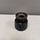 Small candle holder in blue glaze from Danish Søholm 1970s.
