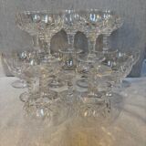 14 glasses of Stuart Crystal Carlingford champagne