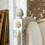 Louis XVI style alcove bed bench, 1900 period