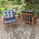Paire de fauteuils scandinaves cuir, 1960