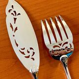 Christofle Malmaison, openwork fish serving utensils