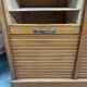 Triple notary filing cabinet in oak 1960