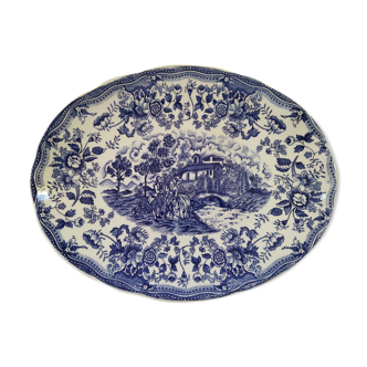 Plat bleu & blanc Ironstone Tableware CBM