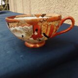 Tasse à thé en porcelaine motif japonais diam  9,5 cm