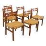 Set van 6 papercord stoelen 'Skibbild - deens design teck