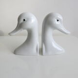 Pair of swan bookends