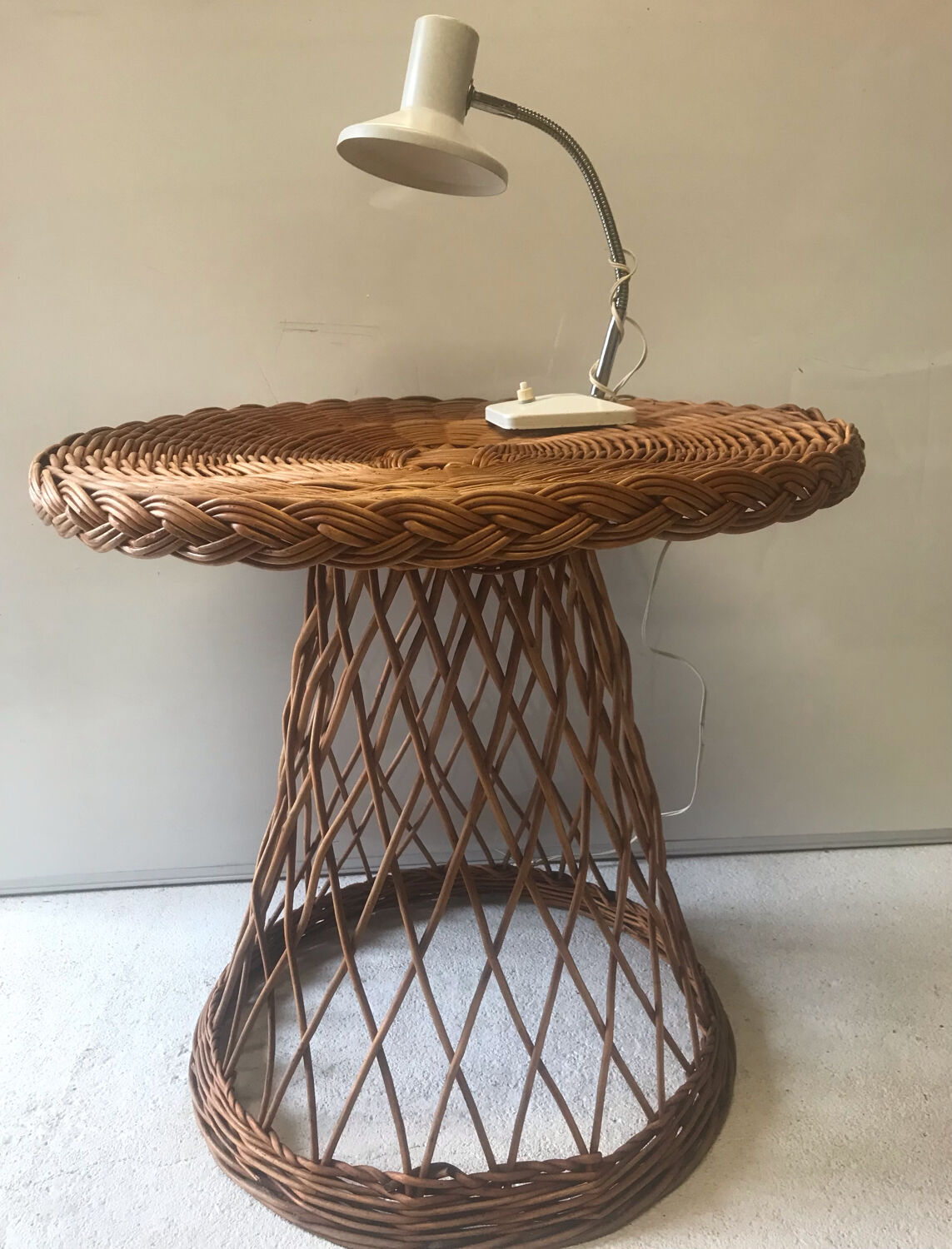 Vintage wicker table