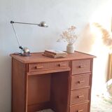 Vintage rattan desk from the 1970s.