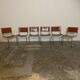 Suite of 6 designer chairs Fasem design