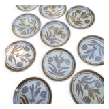 Vintage Longchamp dessert plate set