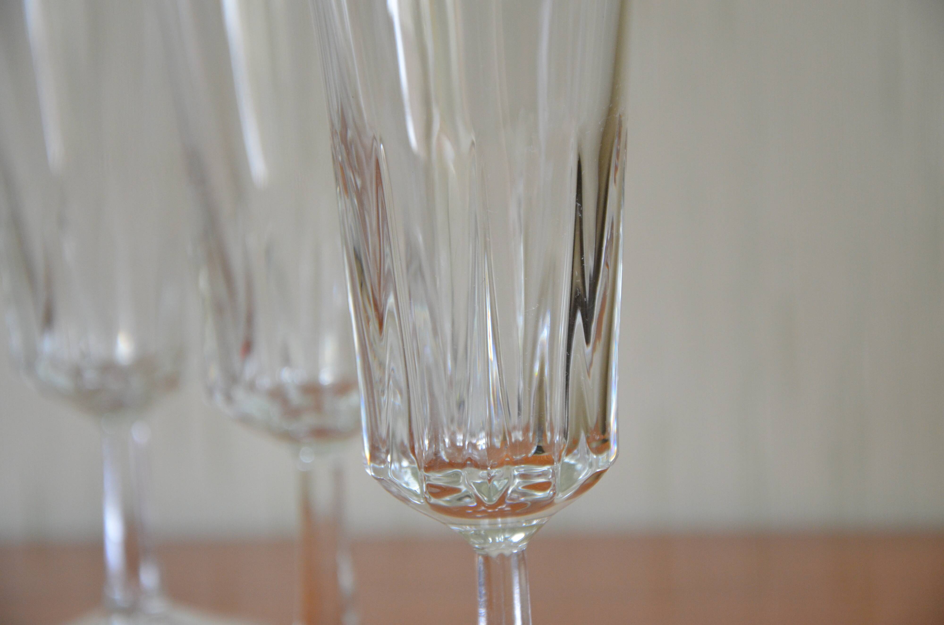 Lot de 8 flûtes à champagne